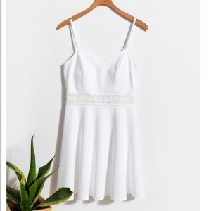 NWT ALBA CROCHET TRIM MINI DRESS